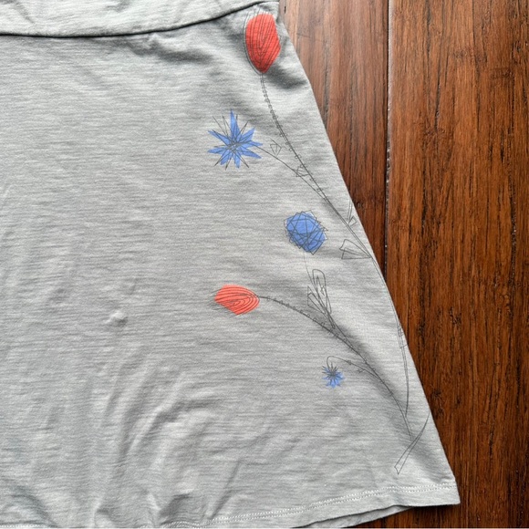 Horny Toad Grey Printed Mini Skirt - Picture 3 of 4